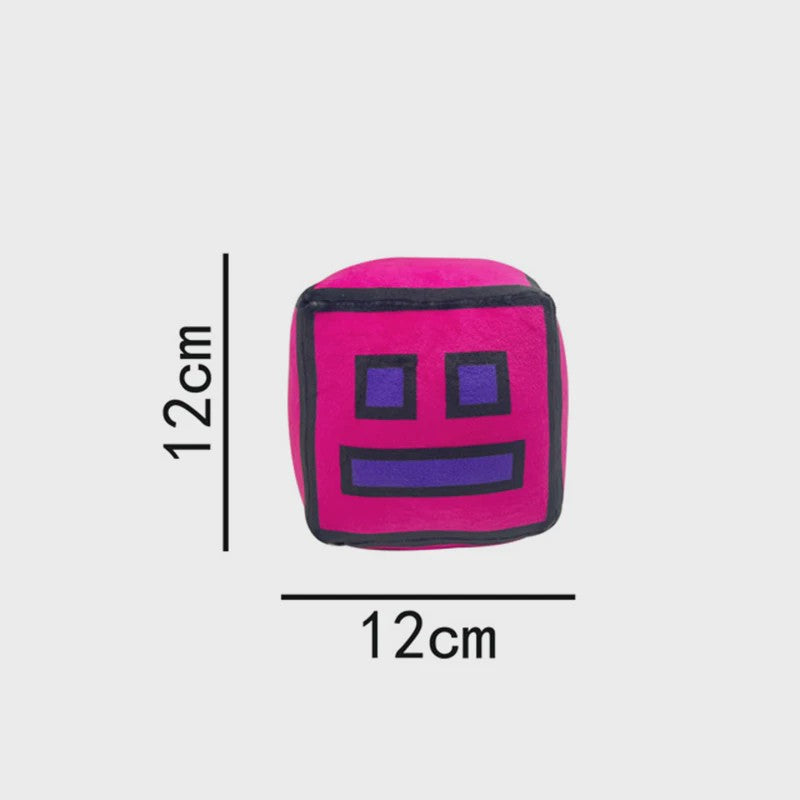 Geometry Dash Pluche Speelgoed - 12cm Zachte Knuffel Pop voor Kinderen & Fans