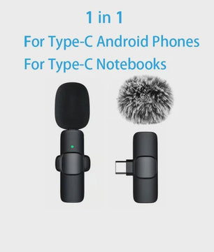 Draadloze Lavalier Microfoon voor iPhone & Android: Mini Mic voor Live Broadcast, Gaming & Video Opnames