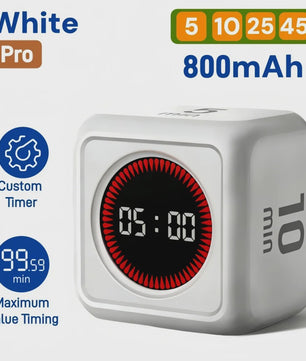 Visuele Flip Timer Kubus met LED Scherm & Gravity Sensor - Tijdmanagement Tool