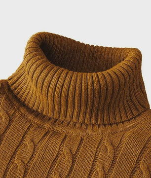 Heren Gebreide Coltrui - Slim Fit Winter Pullover