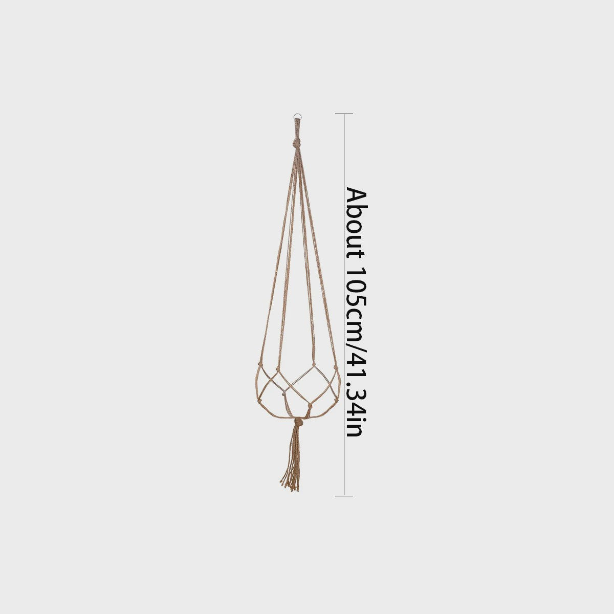 Macramé Plantenhanger - Decoratieve Hangmand voor Binnen & Buiten