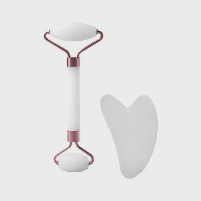 Gezichtsroller & Gua Sha Set - Resin Massage Roller voor Gezicht, Nek en Ogen - Beauty & Huidverzorging