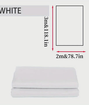 Grote Zwarte, Witte & Groene Achtergronddoeken (Chromakey) - 13x10 & 10x6.6 ft