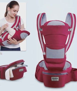 Ergonomische Baby Draagzak met Heupzitje - Multifunctioneel & Comfortabel