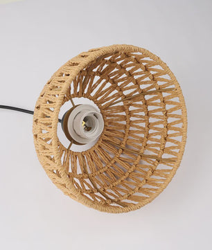 Hanglamp Gevlochten Hennep Touw met E27 Fitting - 1.2m Verstelbaar - Sfeervolle Decoratie