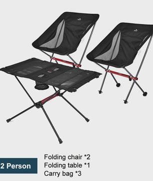 Lichtgewicht Opvouwbare Campingstoel en Tafel Set - Outdoor, Picnic, Reizen