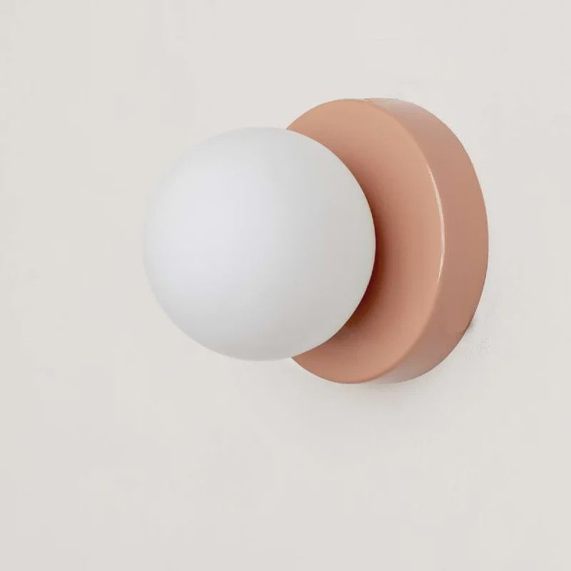 Moderne Macaron LED Wandlamp - Mini Glazen Sconce voor Slaapkamer, Hal & Balkon
