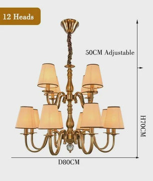 Luxe Klassieke LED Kroonluchter - Sfeervolle Verlichting voor Woonkamer, Eetkamer & Slaapkamer