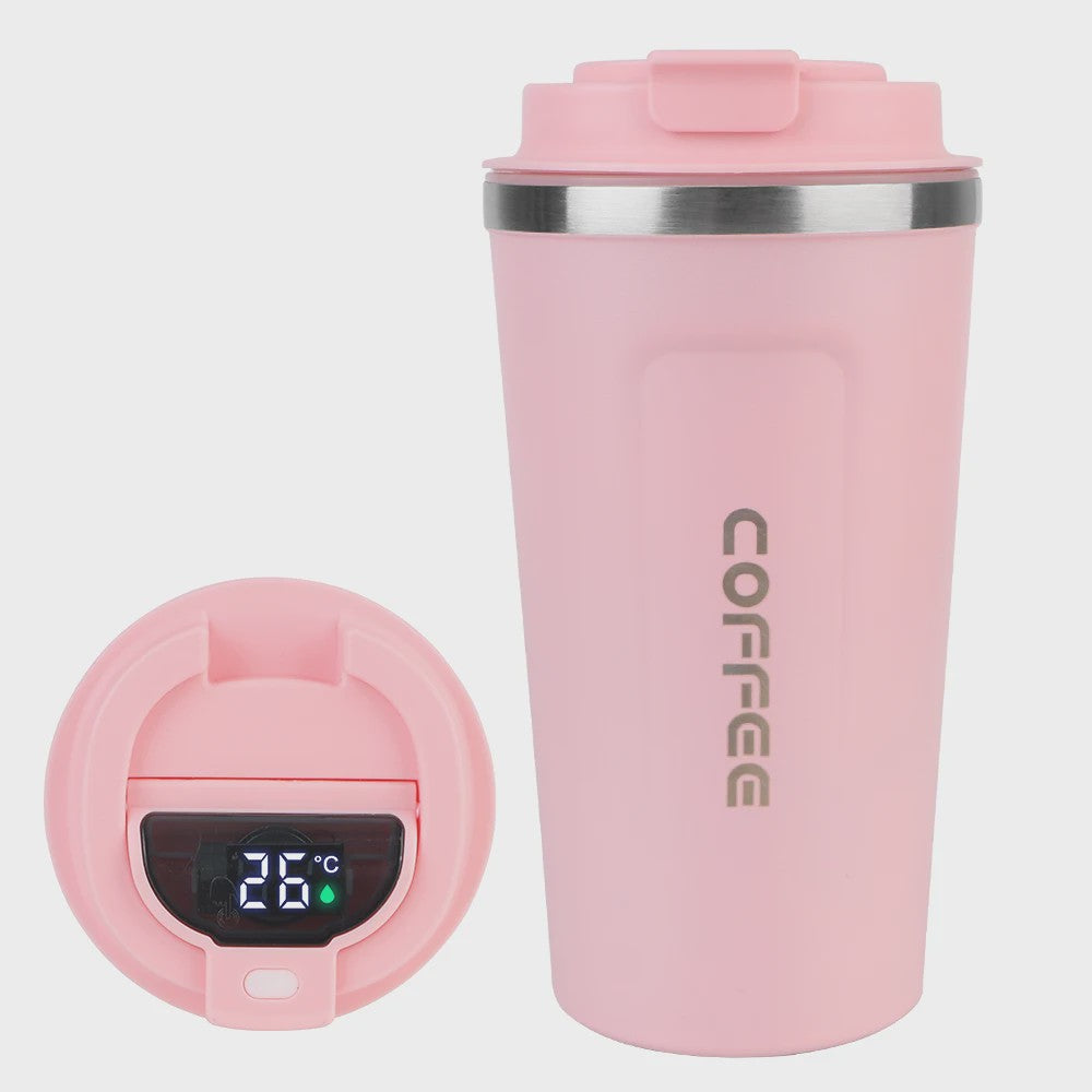 RVS Thermo Koffiebeker - Lekvrij Reizen - 380/510ML