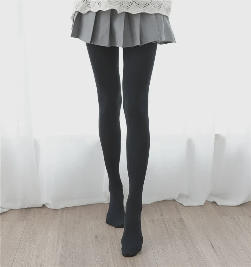 120D Lolita Stijl Dijhoge Nylon Kousen - Zoet & Sexy - Melkwit