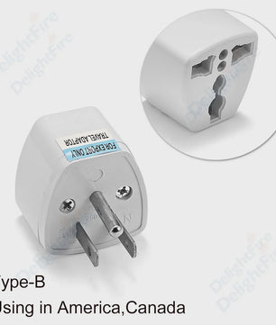 Universele Reisadapter AU/UK/US naar EU Type E/F - Stopcontact Omvormer