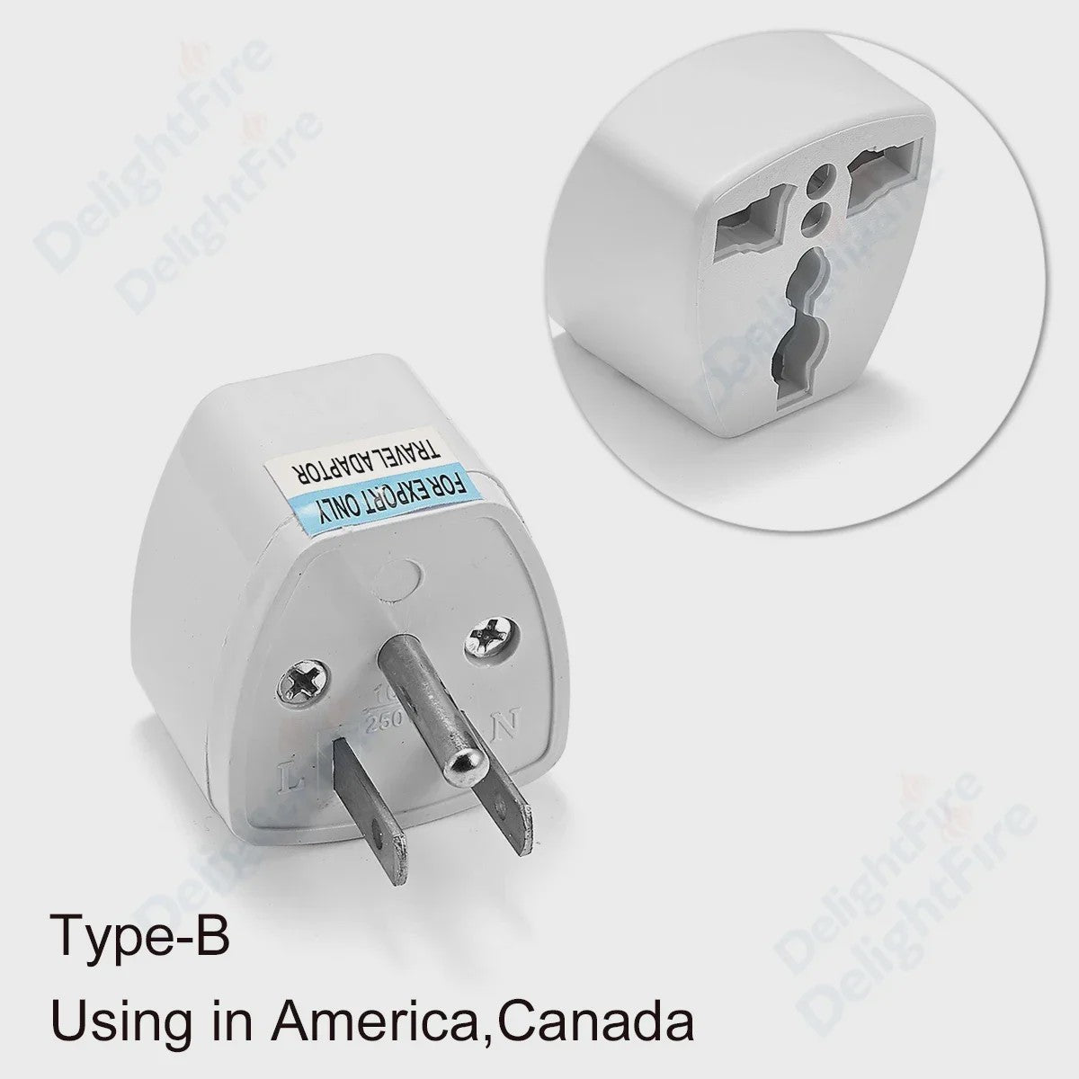 Universele Reisadapter AU/UK/US naar EU Type E/F - Stopcontact Omvormer