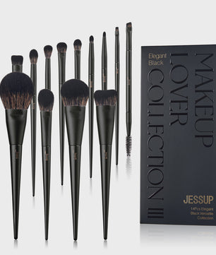 Jessup 14-delige Make-up Kwasten Set: Compleet voor Foundation, Oogschaduw & Contour