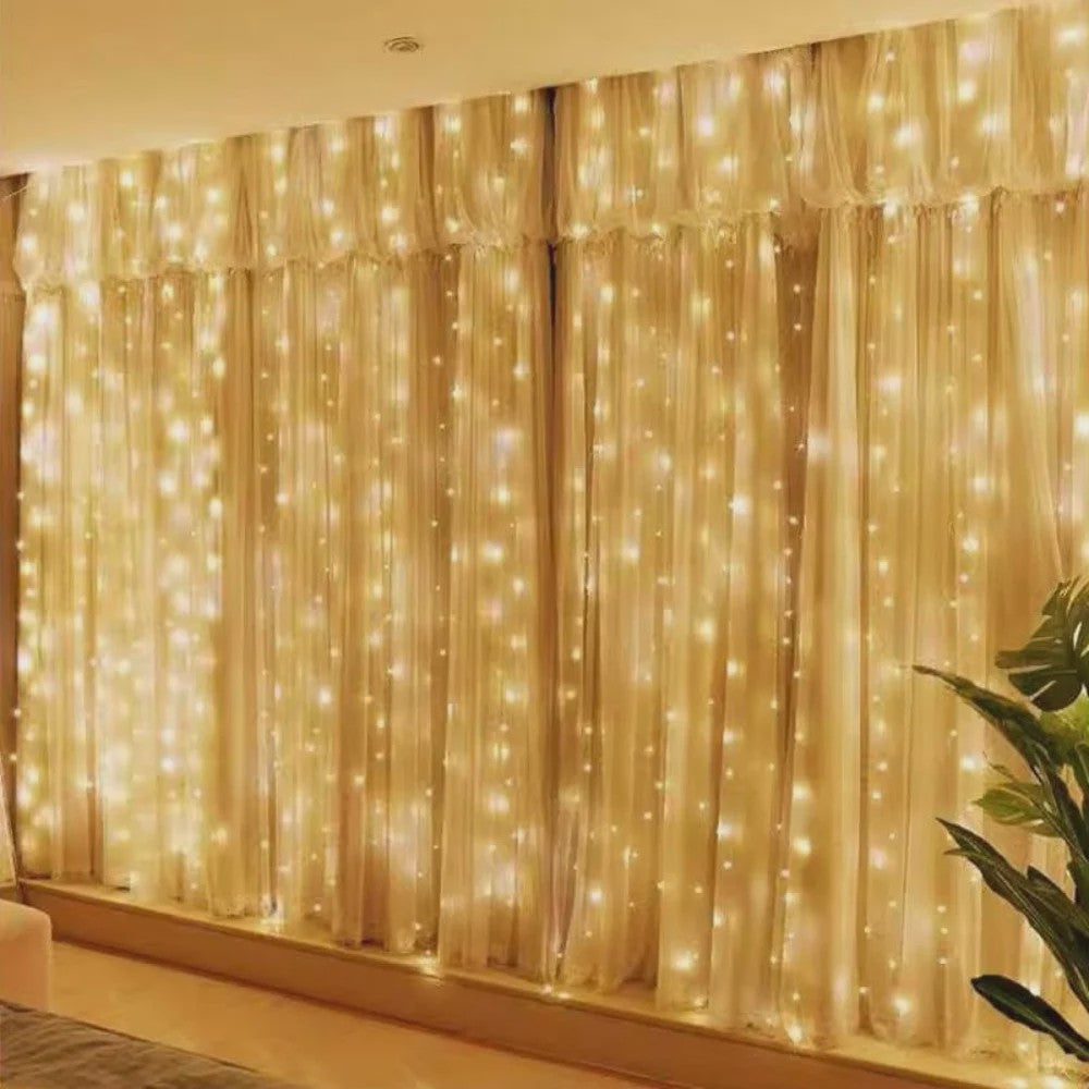LED Gordijn Lichtjes met Afstandsbediening - USB Feestverlichting voor Huis, Bruiloft & Kerst