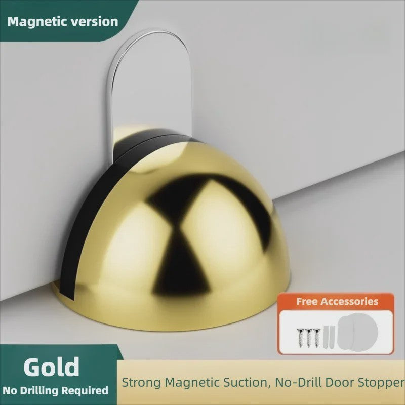 RVS Magneet Deurstops - Stootvrij, Zonder Boren & Stille Buffer