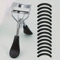 Draagbare Wimpertang met 15 Siliconen Pads - Roestvrij Staal Krultang voor Wimperextensions