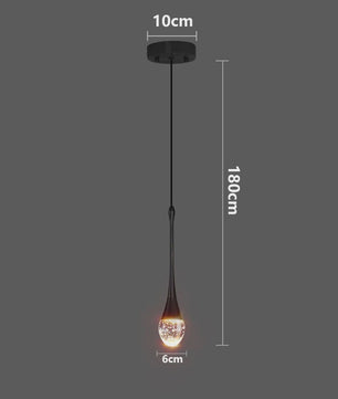 Moderne LED Hanglamp Druppelvorm - Sfeervolle Verlichting voor Slaapkamer & Nachtkastje