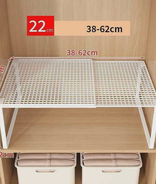 Uitschuifbare Garderobekast Planken Organizer - Stapelbaar & Verstelbaar