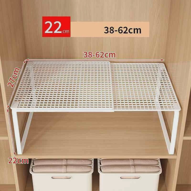 Uitschuifbare Garderobekast Planken Organizer - Stapelbaar & Verstelbaar