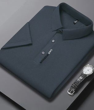 Heren Poloshirt Korte Mouw - Ademend, Comfortabel & Elastisch - Casual Zakelijke Stijl