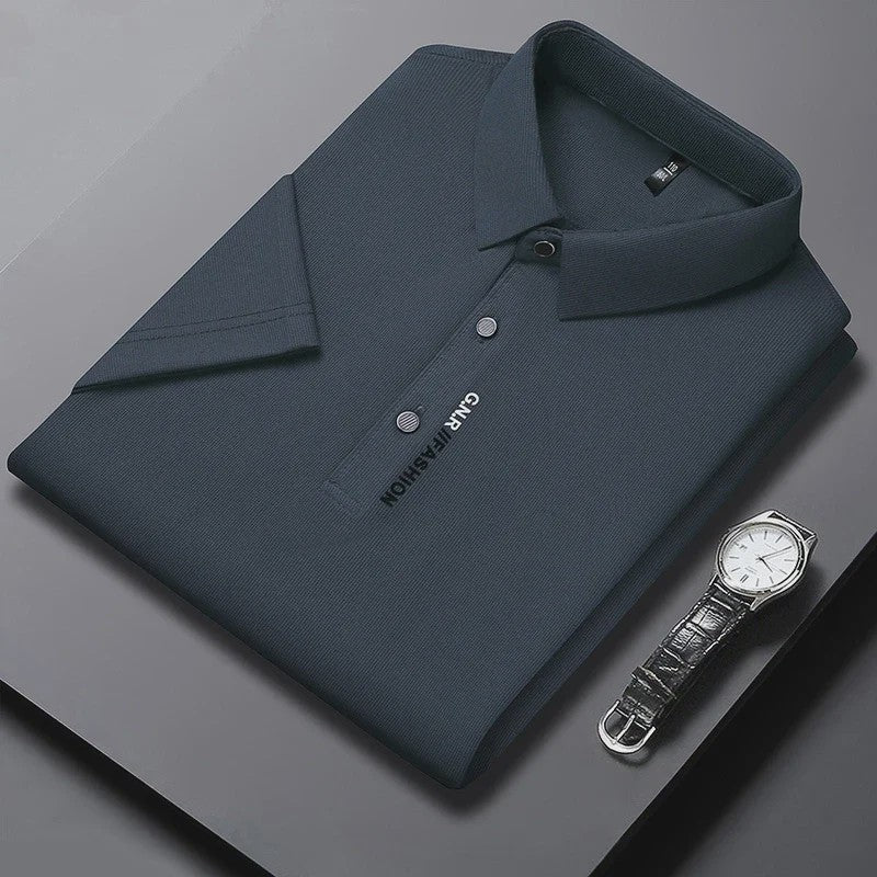 Heren Poloshirt Korte Mouw - Ademend, Comfortabel & Elastisch - Casual Zakelijke Stijl