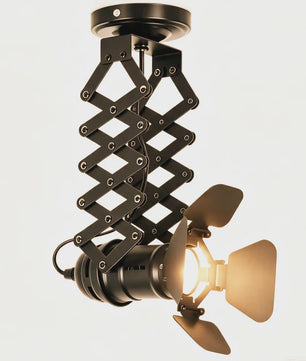 Industriële Tripod Vloerlamp - Retro Studio Verlichting Zwart