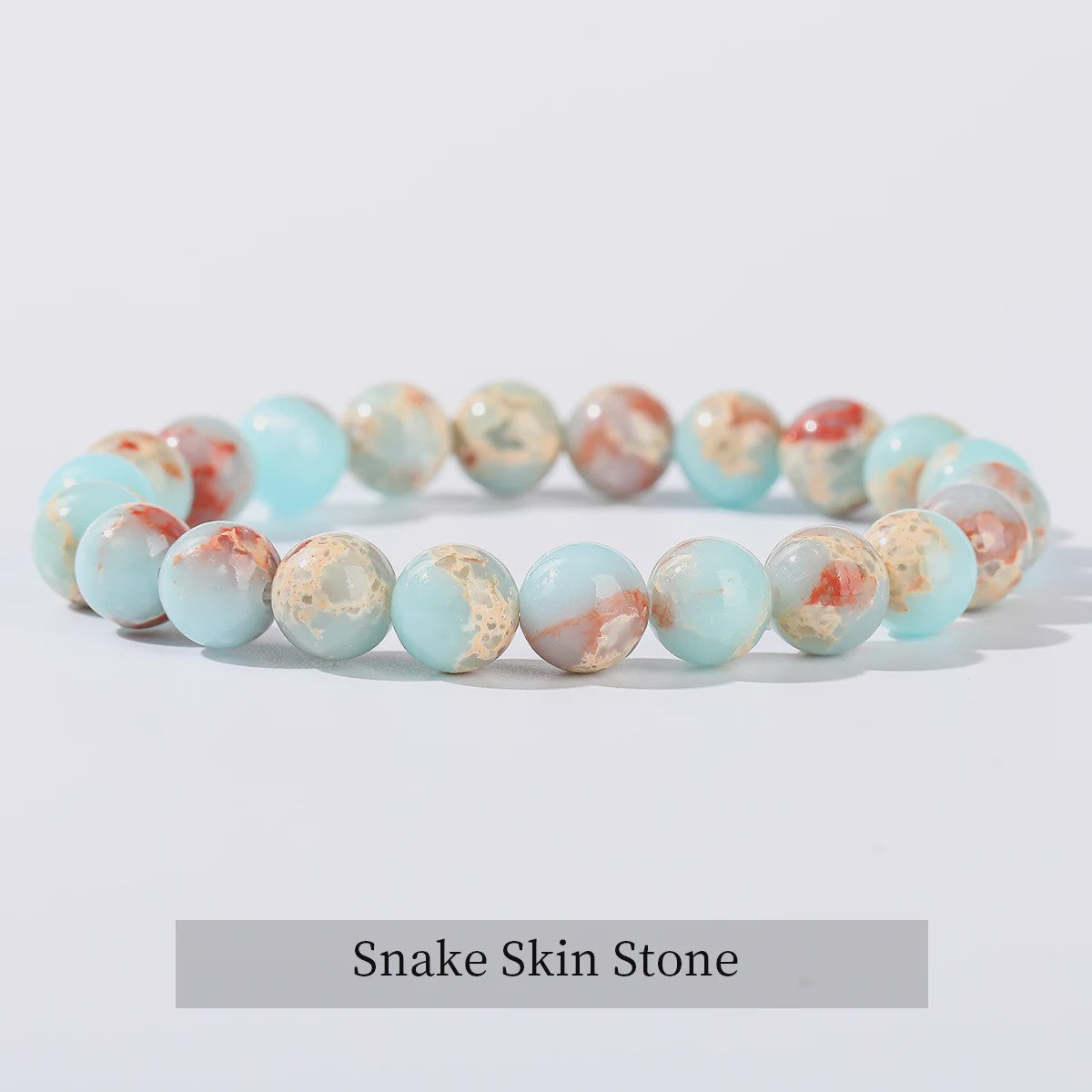 Natuurstenen Armband Dames - Elastisch, Blauw, Yoga & Healing Sieraden