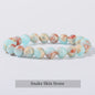 Natuurstenen Armband Dames - Elastisch, Blauw, Yoga & Healing Sieraden