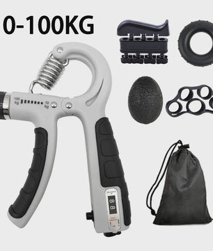 Verstelbare Hand Grip Kracht Trainer Set (100/200kg) met Teller - Hand, Pols & Onderarm Oefening