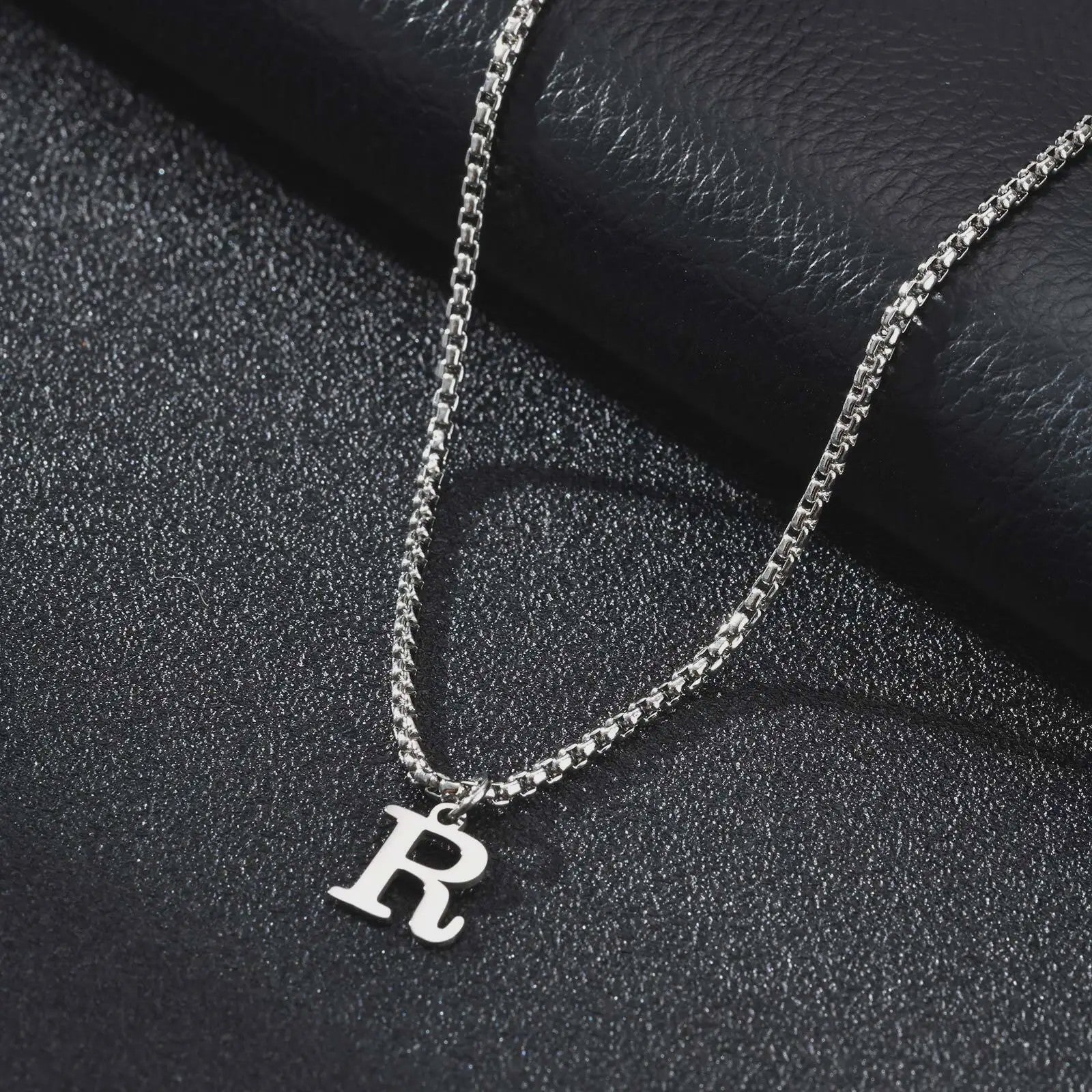 Vnox RVS Letter Ketting Heren - Kies Uw Initiaal - Waterdicht & Minimalistisch