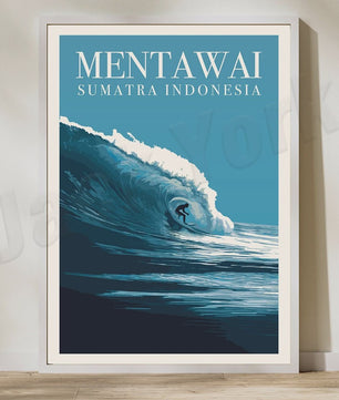 Indonesië Reisposters: Bali, Java, Komodo & Meer - Wanddecoratie Set