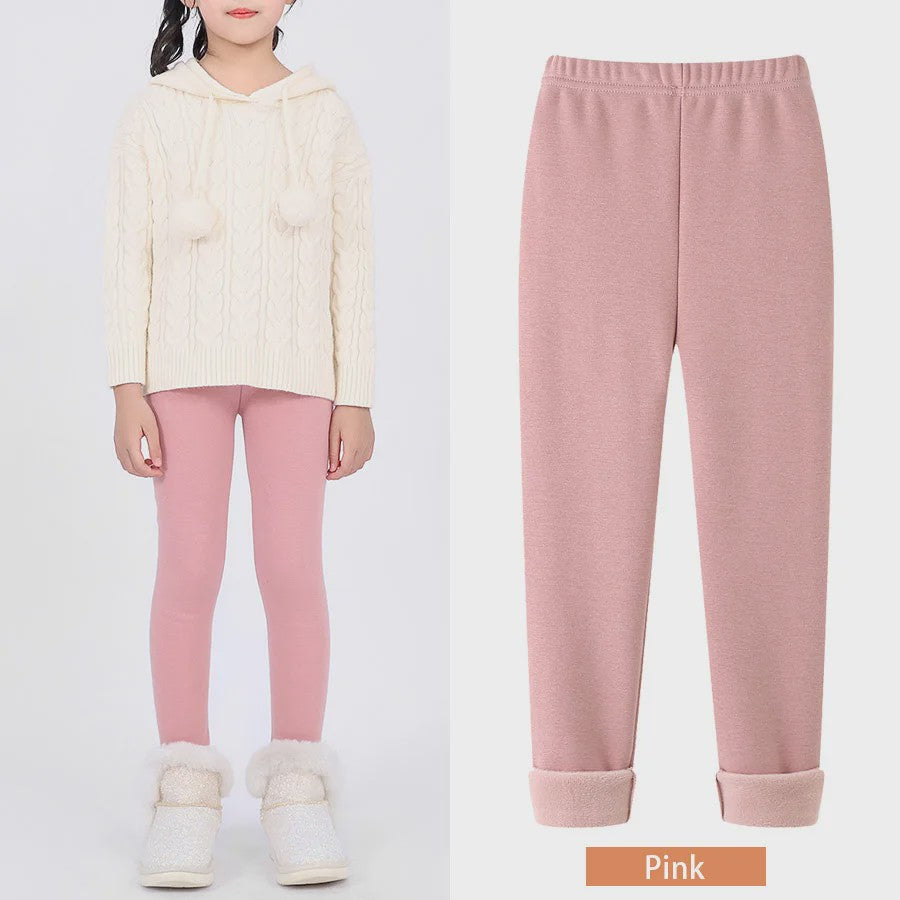 Warme Fleece Lined Leggings voor Meisjes (3-11 Jaar) - Zacht & Comfortabel