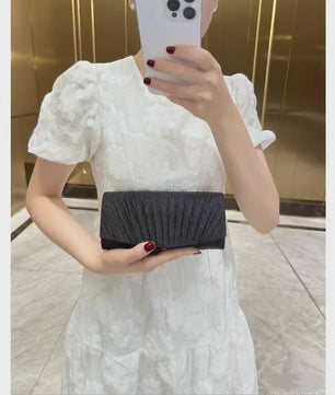 Glitter Avond Clutch Tas met Afneembare Ketting - Elegant & Feestelijk