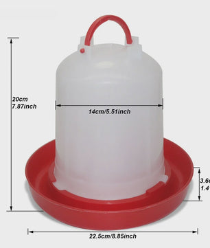 Automatische Kippen Drinkbak - Plastic Voederapparaat - Diverse Maten (1L t/m 18L)