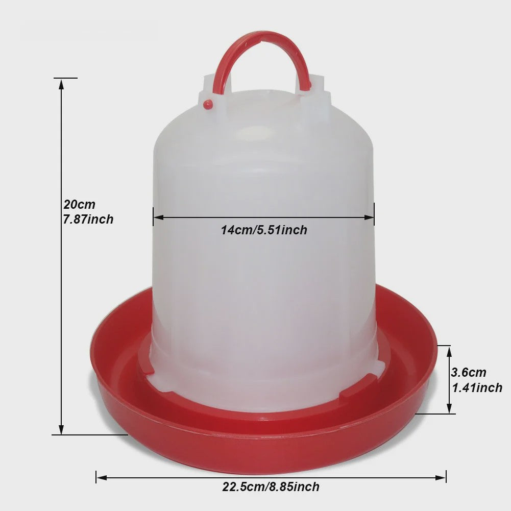 Automatische Kippen Drinkbak - Plastic Voederapparaat - Diverse Maten (1L t/m 18L)