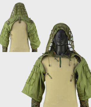 Ademende Ghillie Suit Cape - Camouflage Basis voor Jacht, Airsoft & Paintball