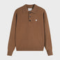 Dames Gebreide Poloshirt met Omvouwbare Kraag en Hartje - Comfortabel & Ademend