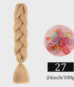 24 Inch Jumbo Braids Haarverlenging - Synthetisch Vlechtkapsel met Ombre Kleuren