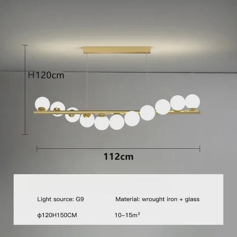 Luxe Scandinavische Plafondlamp met Sterrenlicht - Goudkleurig