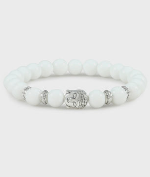Natuurstenen Buddha Armband met Tijgeroog Kralen - Elastisch & Verstelbaar