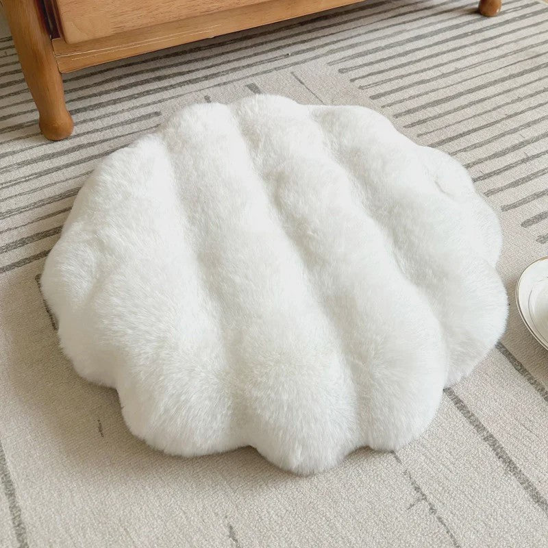 Luxe Pluche Zitkussen met Memory Foam - Rond, Zacht & Comfortabel