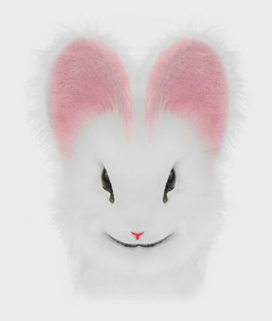 Realistisch Pluche Konijnenmasker - Fursuit Accessoire voor Cosplay, Feest & Halloween
