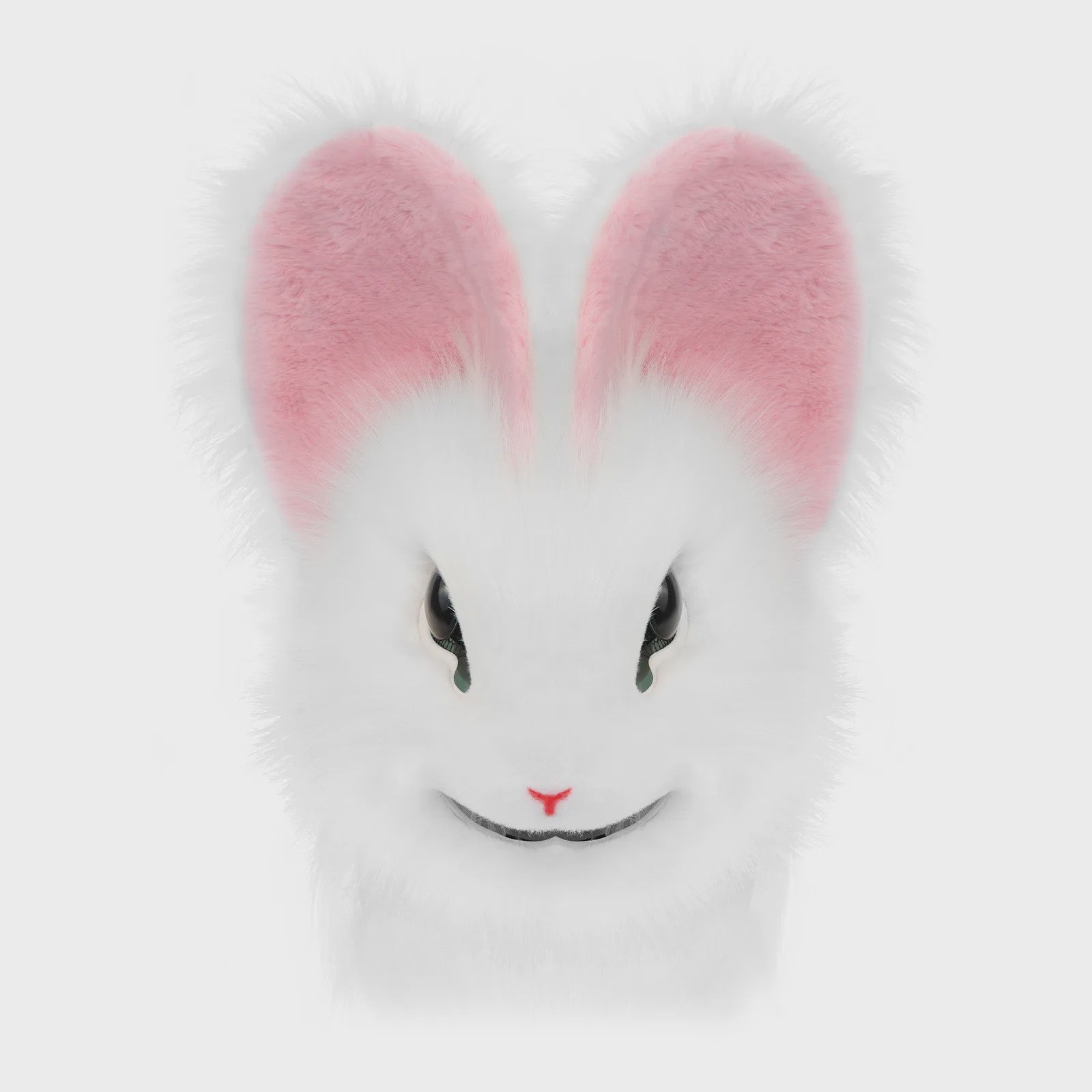 Realistisch Pluche Konijnenmasker - Fursuit Accessoire voor Cosplay, Feest & Halloween