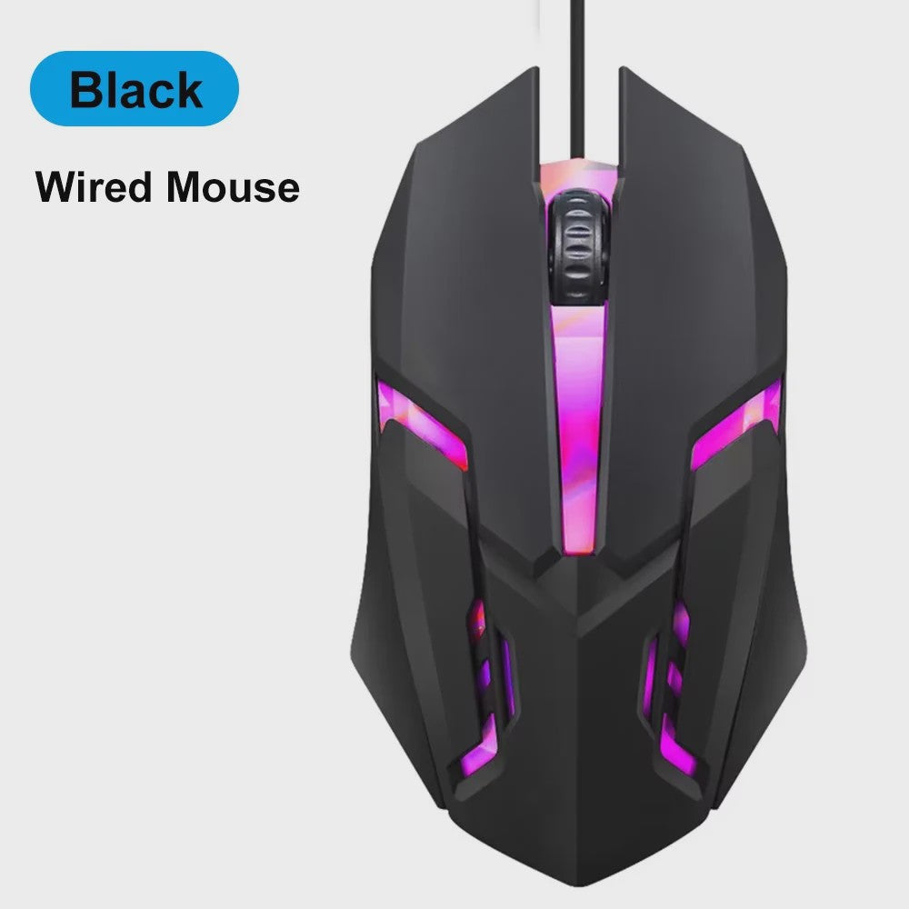 Ergonomische RGB Gaming Muis - Draadloos (2.4G & Bluetooth), Stil, 1600DPI, voor Laptop & Tablet