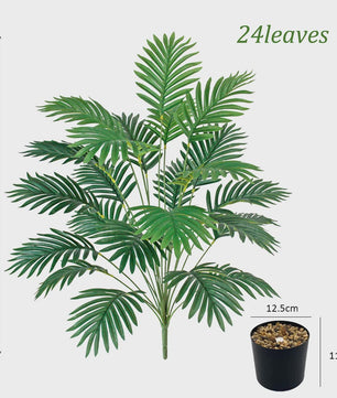 Kunstplant Areca Palm met 24 Bladeren - Realistische Kunstboom voor Binnen en Buiten