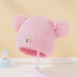 Warme Gebreide Babymuts met Pompon - Winter Beanie voor Jongens en Meisjes