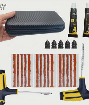 Noodbandreparatieset - Heavy-Duty Lijm & Rubberstrips voor Auto, Truck, Camper