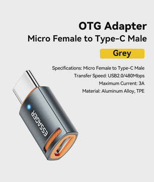 Essager USB 3.0 OTG Adapter: Type-C & USB-A naar Micro/iPhone Converter