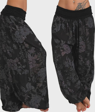 Dames Harembroek met Digitale Print - Wijdvallend & Comfortabel Plus Size Model
