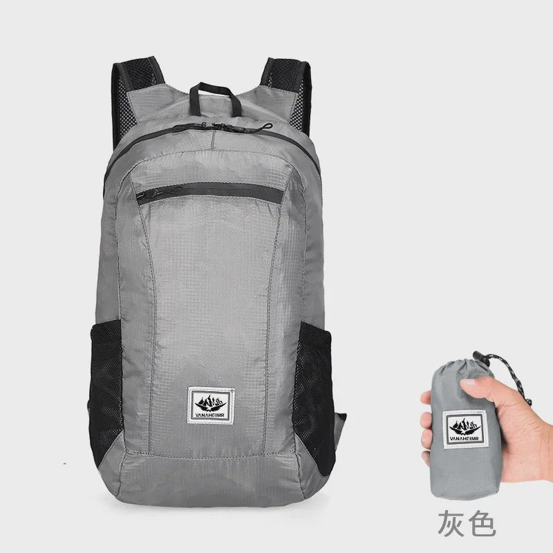 Opvouwbare Rugzak 20L - Ultralicht & Waterafstotend voor Wandelen, Fietsen en Reizen
